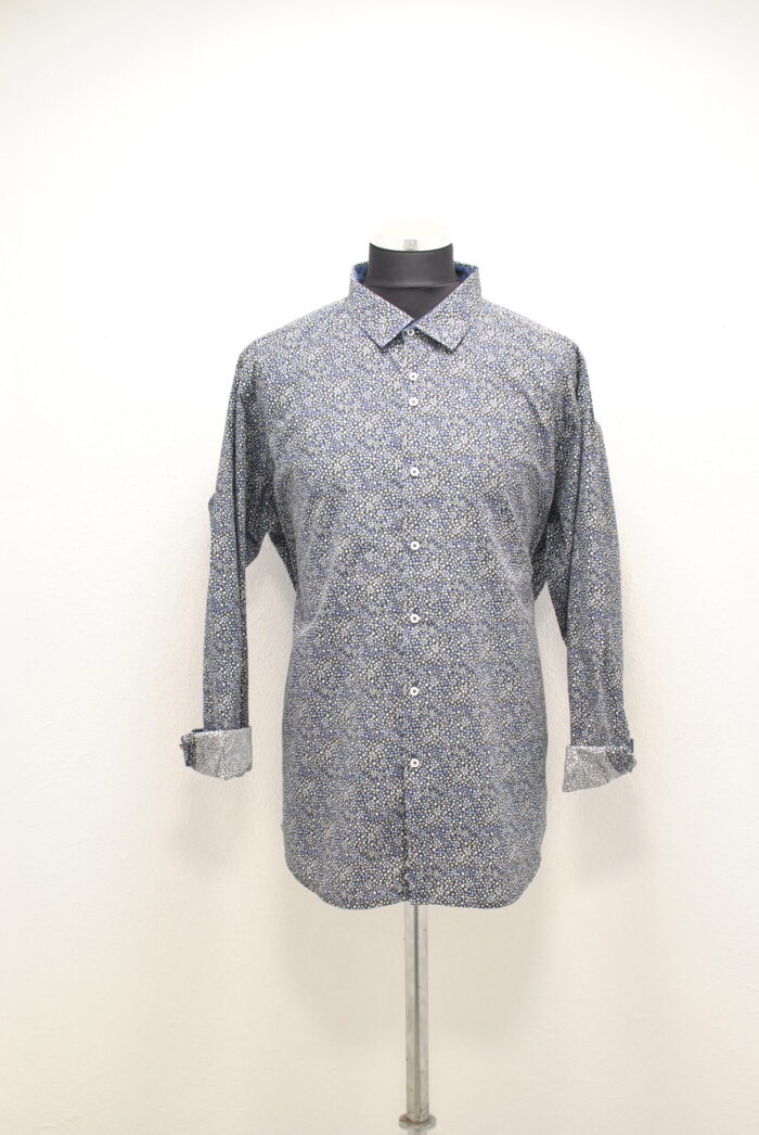 Marnelli Sartoria camasa de bumbac cu imprimeu marimea 3 XL - imagine 4