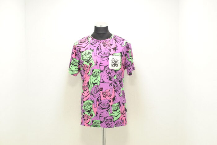 Pug Life tricou imprimat de bumbac marimea L - imagine 3