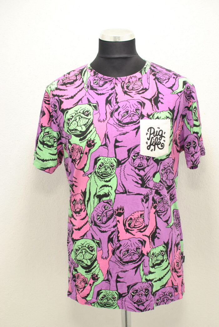 Pug Life tricou imprimat de bumbac marimea L - imagine 5