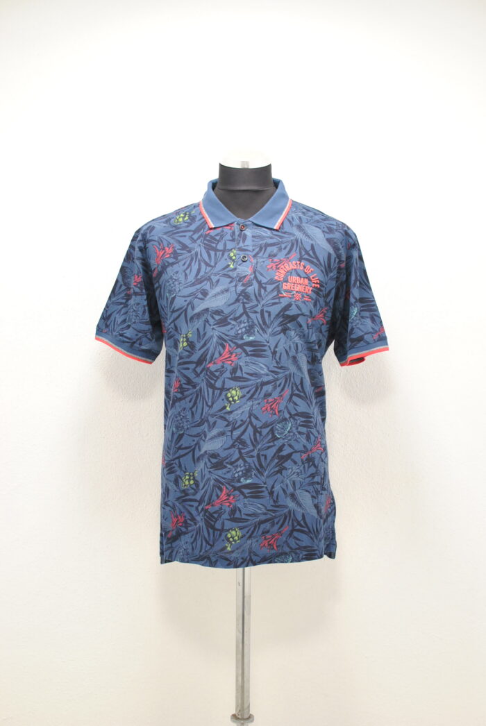 Lerros tricou tip polo de bumbac pentru barbati - imagine 4
