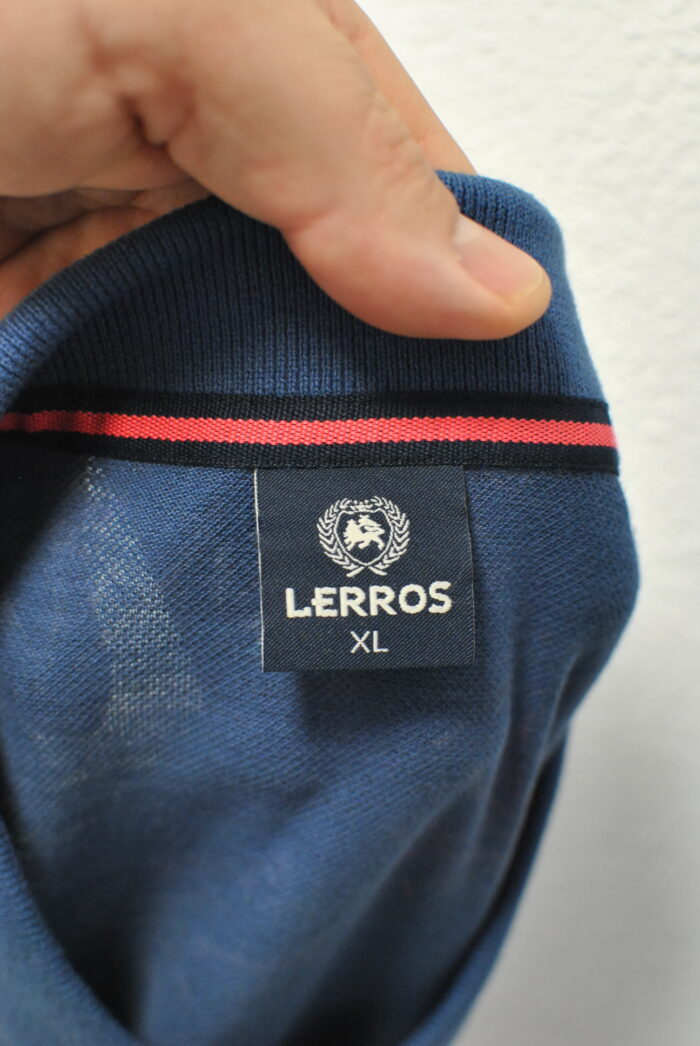 Lerros tricou tip polo de bumbac pentru barbati - imagine 6
