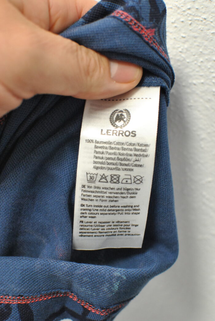 Lerros tricou tip polo de bumbac pentru barbati - imagine 7