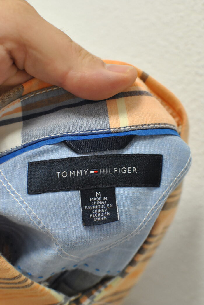 Tommy Hilfiger camasa de bumbac cu maneca scurta marimea L - imagine 3