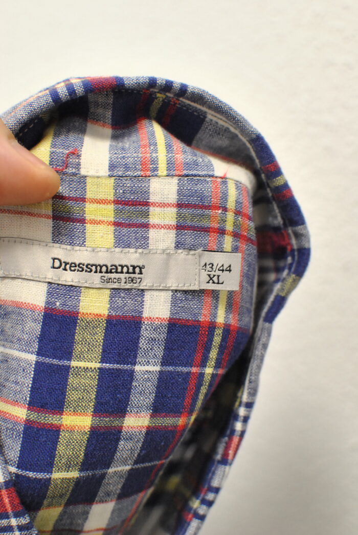 Dressmann camasa de bumbac+linen cu maneca scurta marimea XL - imagine 6
