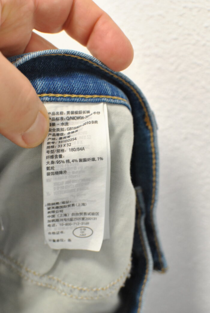 Hollister Slim Straight blug elastic de barbati marimea 33 cu 32 - imagine 6