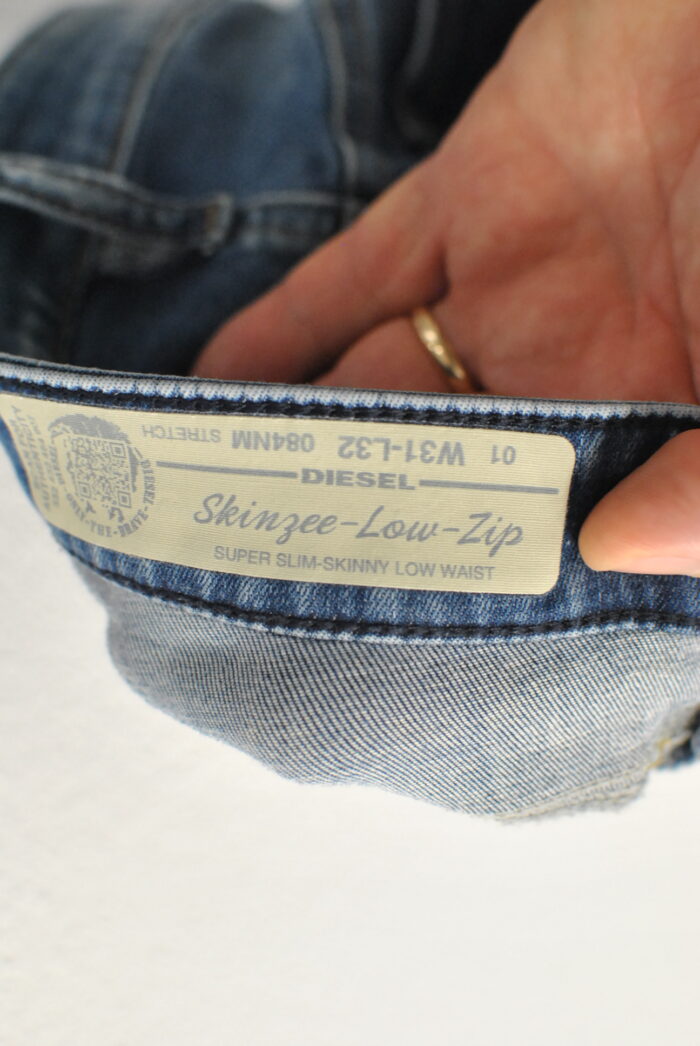 Diesel Skinzee Low Zip blug elastic de femei marimea 31 cu 32 - imagine 4