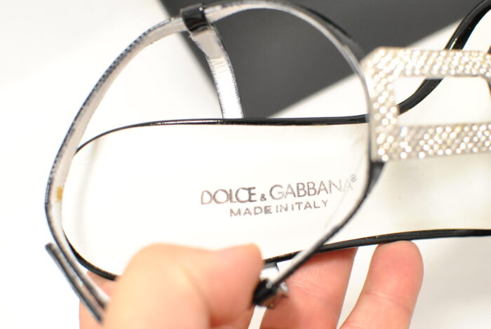 Dolce & Gabanna sandale elegante de piele marimea 37 sau 25 cm - imagine 2
