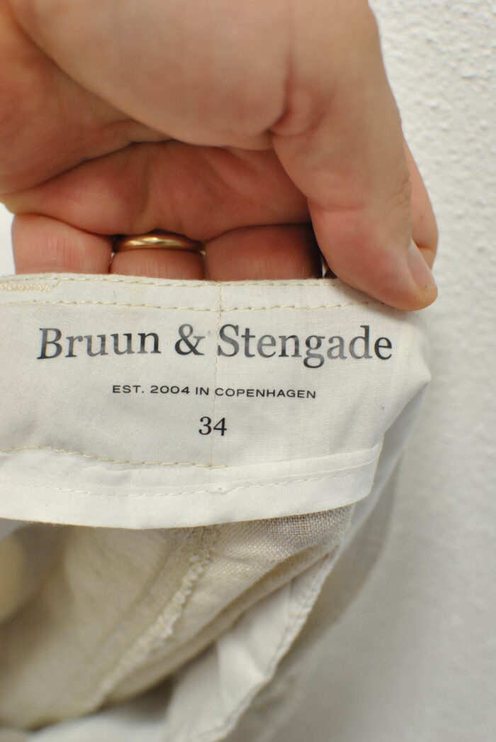 Bruun & Stengate pantalon de Linen pentru barbati marimea 34 - imagine 2