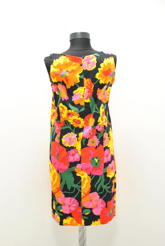 Rochie de bumbac elastic cu imprimeu floral marimea M - imagine 5