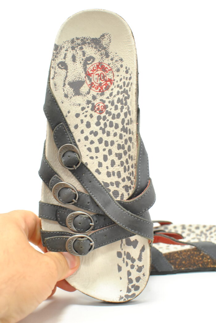 Kickers sandale/slapi de piele pentru femei marimea 39 - imagine 6