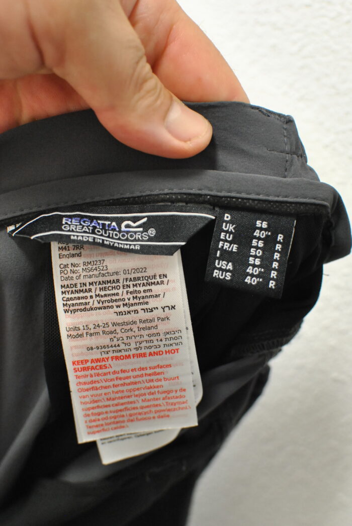 Regatta pantalon soft shell subtire elastic pentru barbati marimea 56 - imagine 5