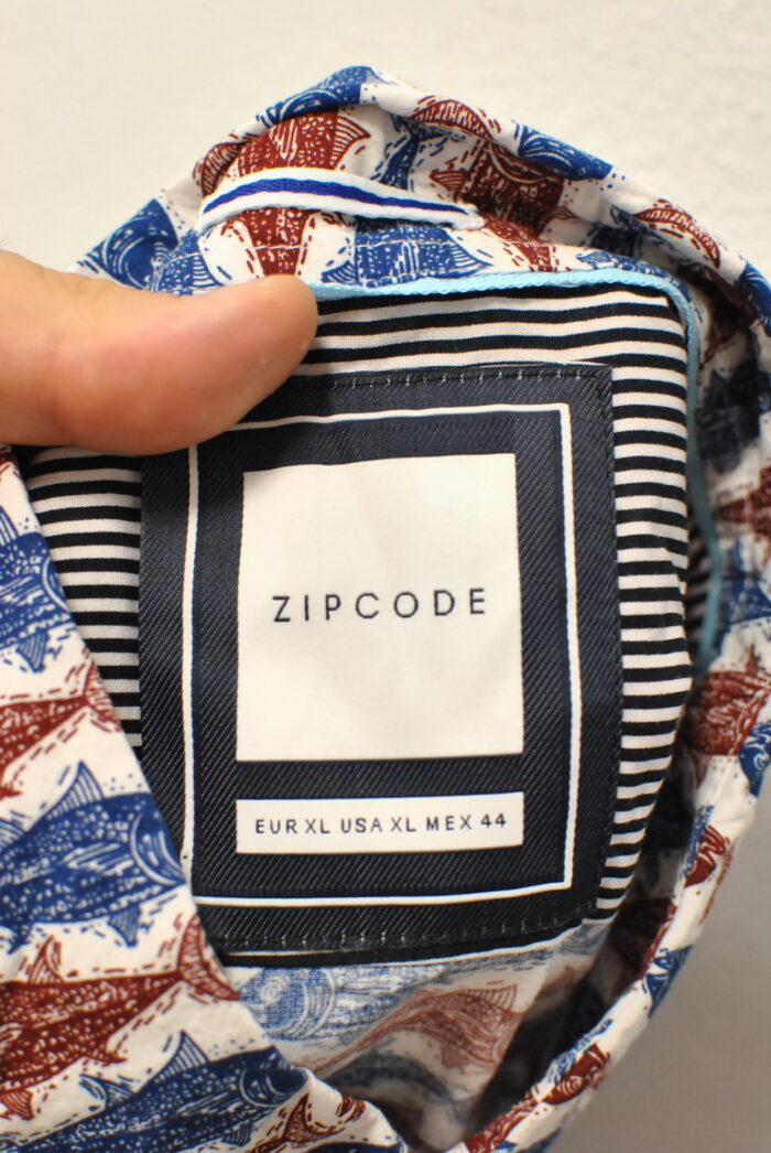 Zip Code camasa de bumbac cu imprimeu , pentru barbati , marimea XL - imagine 6