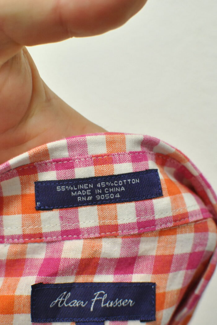 Alan Fluser camasa de Linen+bumbac mariema XXL - imagine 7