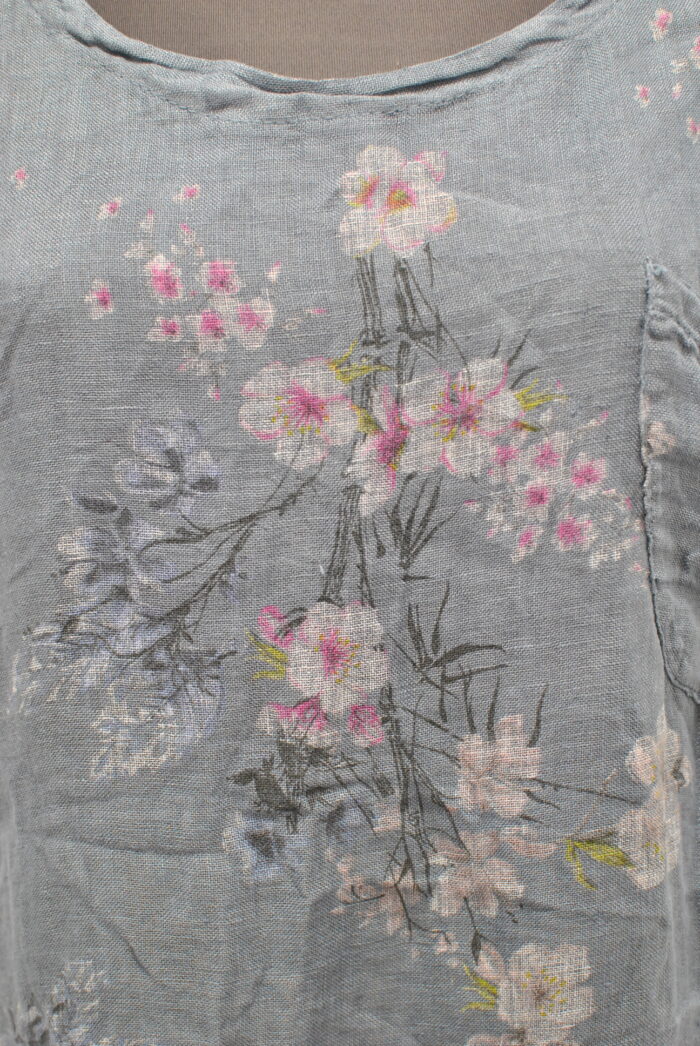 Stajl bluza de In (Linen ) cu impruimeu marimea M/L - imagine 2