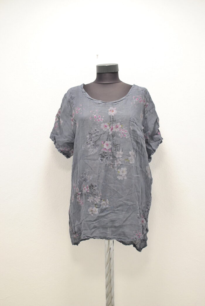 Stajl bluza de In (Linen ) cu impruimeu marimea M/L - imagine 5