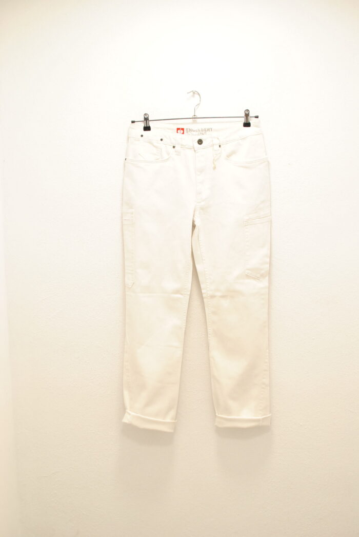 Engelbert Strauss pantalon elastic , culoare alb , de barbati marimea 48 - imagine 1