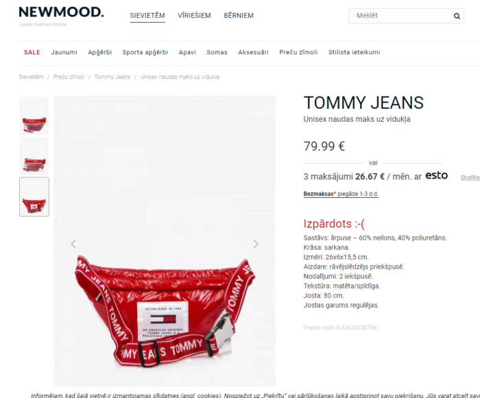 Tommy Jeans borseta model unisex - imagine 3