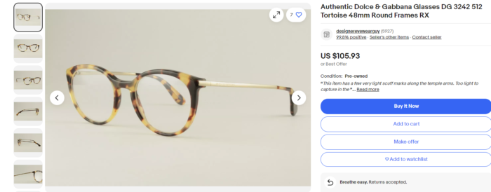 Dolce & Gabbana rame ochelari de femei - imagine 3
