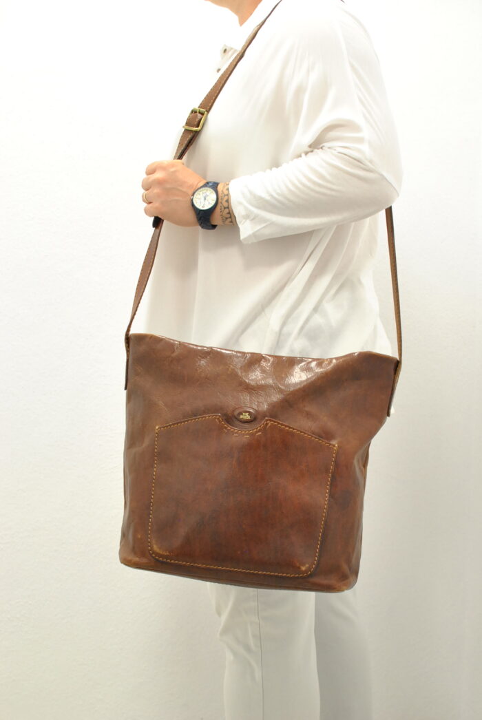 The Bridge geanta de piele , geanta tote bag , pentru femei - imagine 2