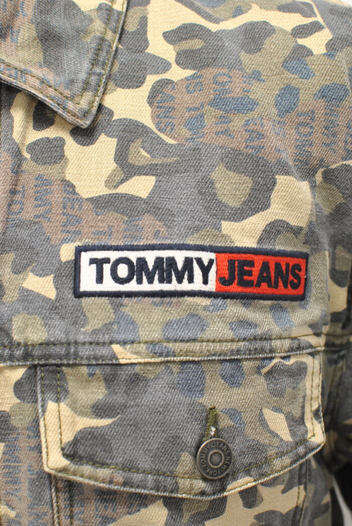 Tommy Jeans geaca de blugi cu imprimeu comando marimea M/L - imagine 2
