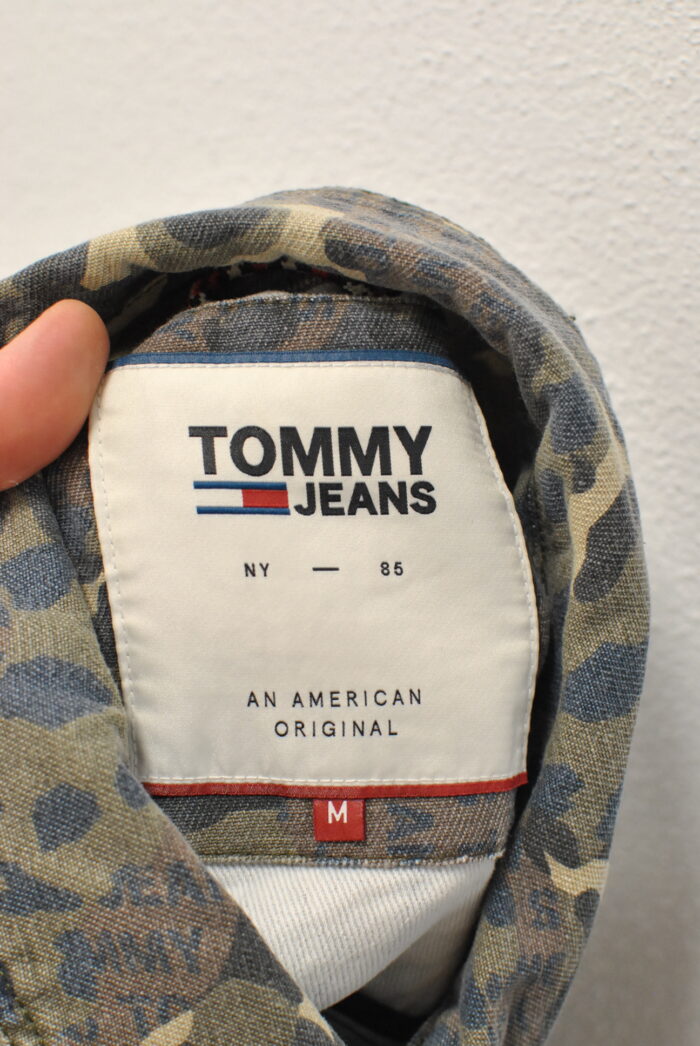Tommy Jeans geaca de blugi cu imprimeu comando marimea M/L - imagine 7
