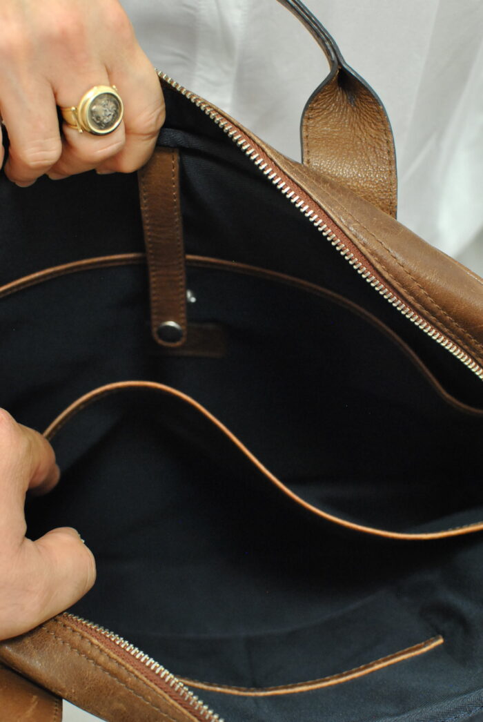 Saddler geanta de piele pentru laptop - imagine 10