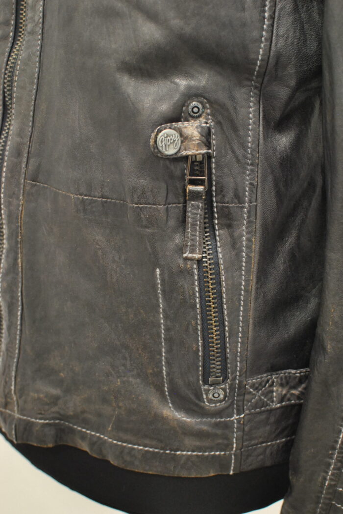 Gipsy geaca de piele , moto style , pentru barbati marimea M - imagine 7