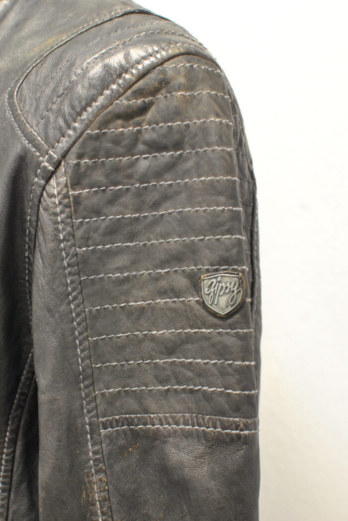 Gipsy geaca de piele , moto style , pentru barbati marimea M - imagine 8