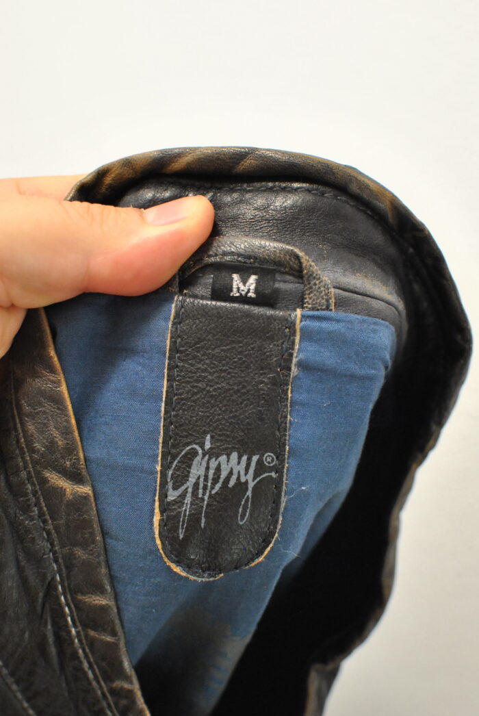 Gipsy geaca de piele , moto style , pentru barbati marimea M - imagine 11