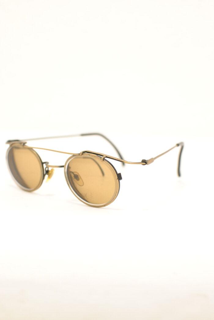 Rame metalice de ochelari model vintage pentru femei , etui de piele - imagine 5