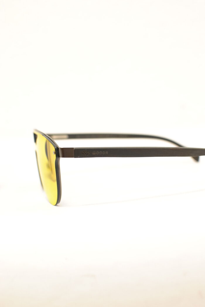 Wooda ochelari de soare , rame de lemn cu otel , model unisex - imagine 5