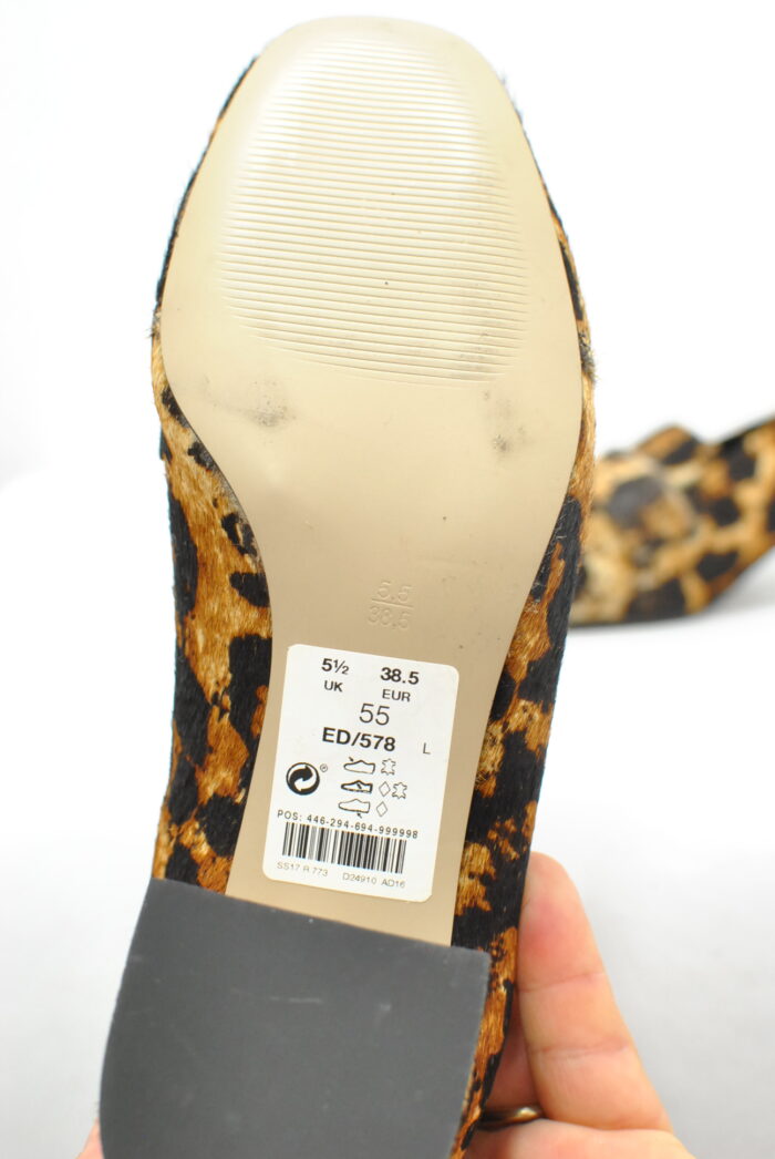 Next Signature pantofi din piele blana de pony marimea 38.5 - imagine 7