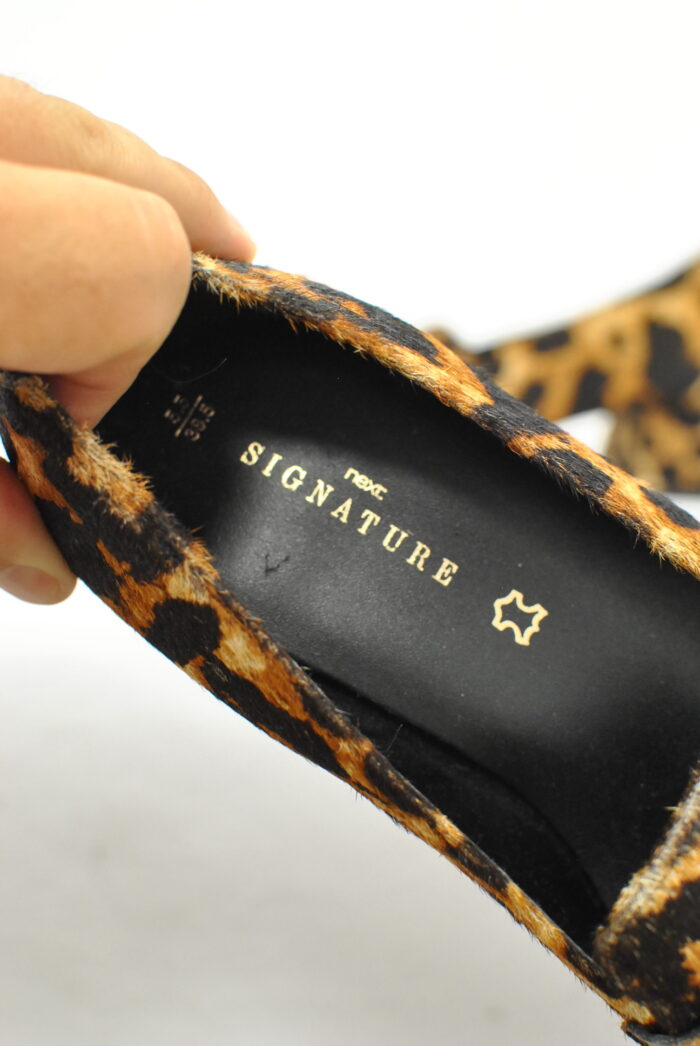 Next Signature pantofi din piele blana de pony marimea 38.5 - imagine 9