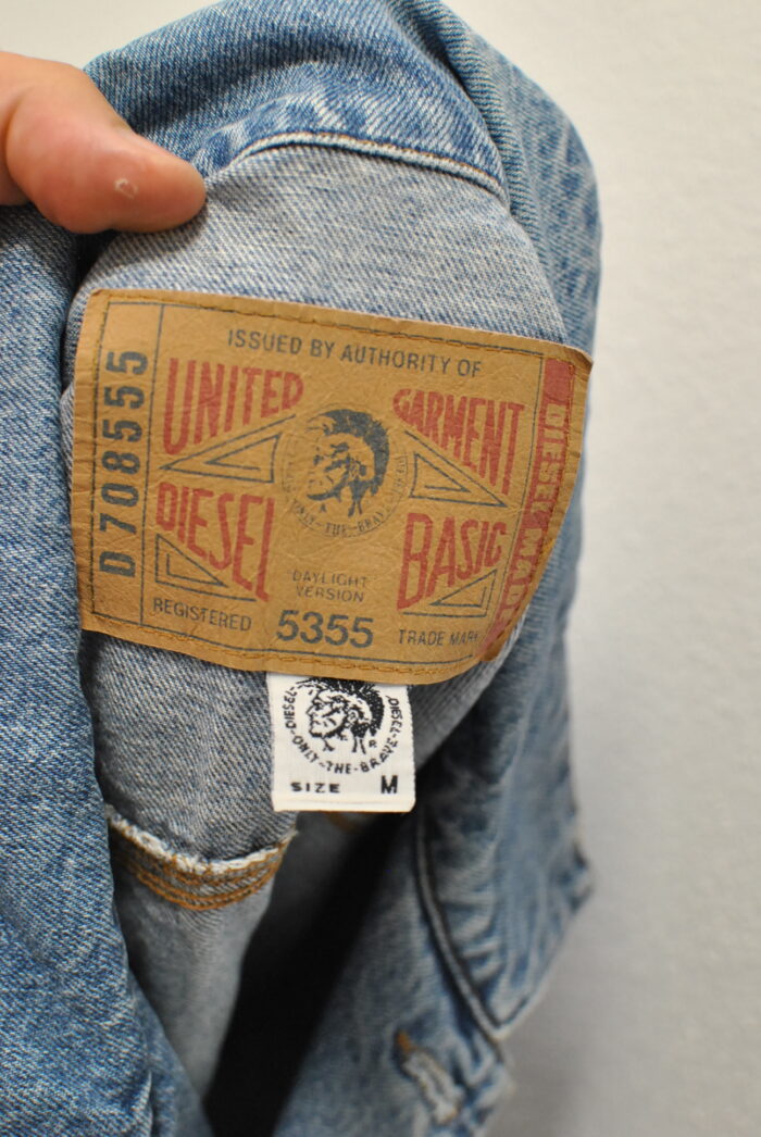 Diesel geaca vintage de blugi marimea M - imagine 7