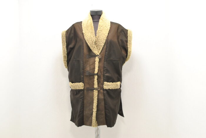 Monari vesta vintage din blana de miel pentru femei marimea XL - imagine 3