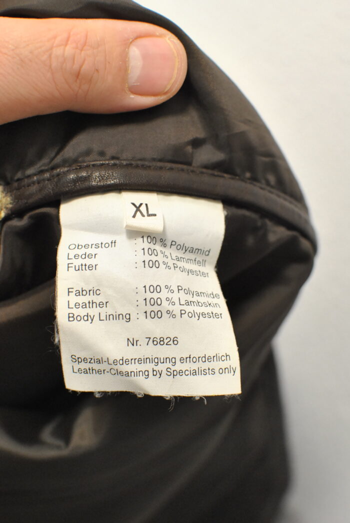 Monari vesta vintage din blana de miel pentru femei marimea XL - imagine 7