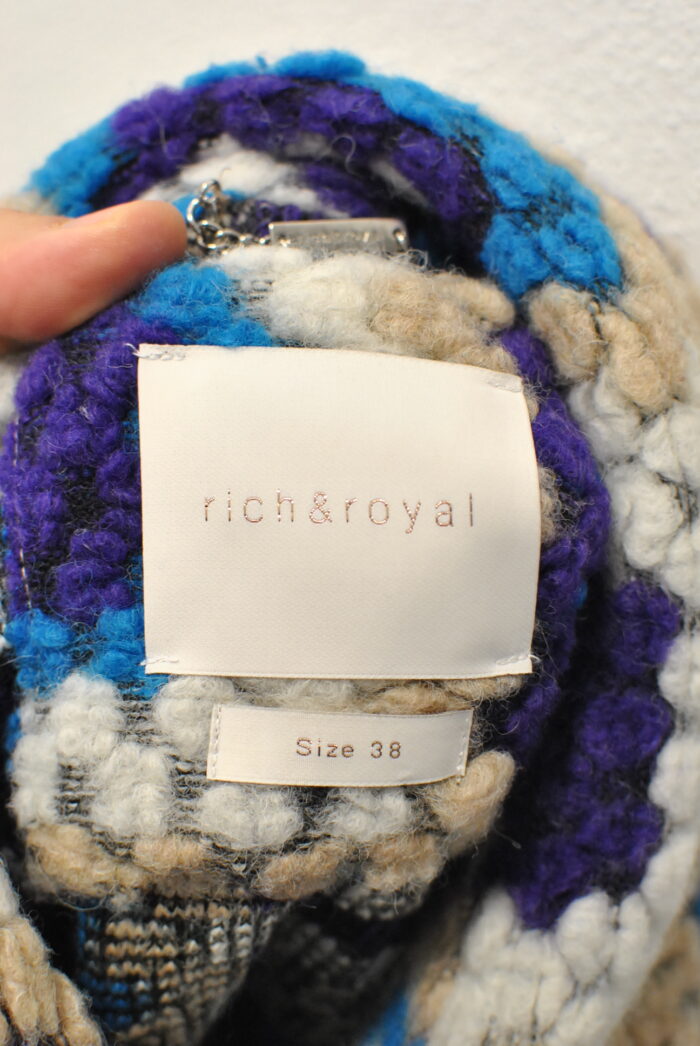 Rich & Royal geaca cardigan multicolor de femei marimea 38 - imagine 8
