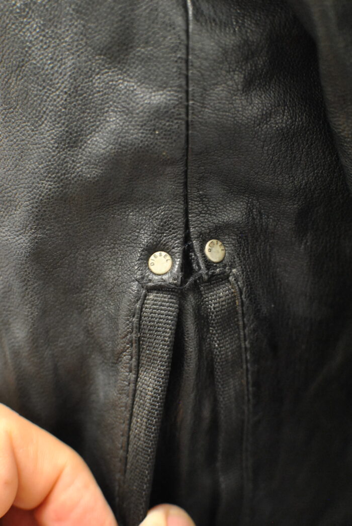Diesel geaca de piele pentru barbati marimea M - imagine 7
