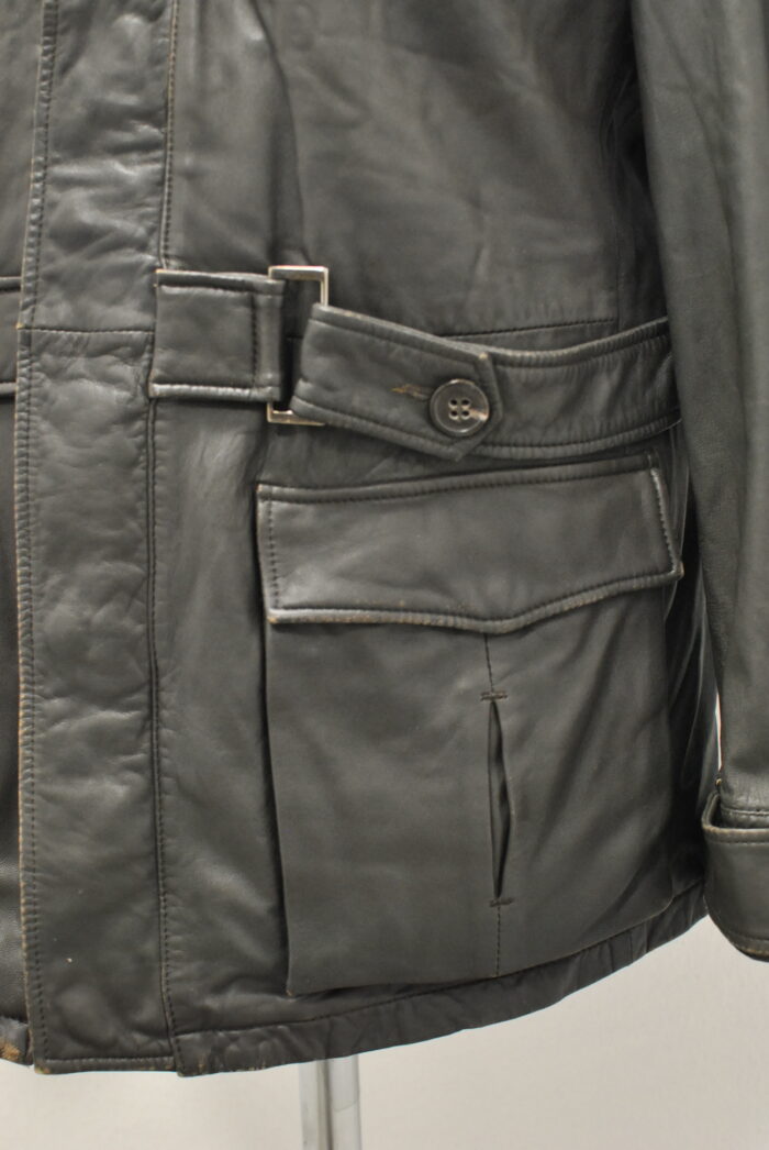 Joop geaca de piele aspect vintage , pentru barbati marimea L - imagine 7