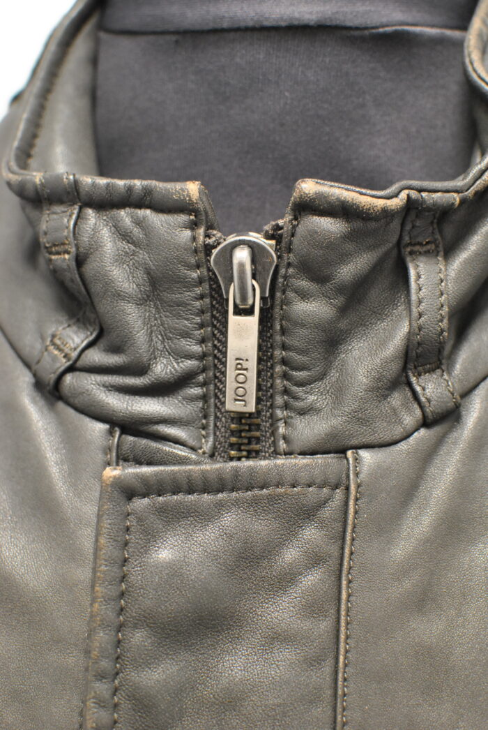 Joop geaca de piele aspect vintage , pentru barbati marimea L - imagine 8