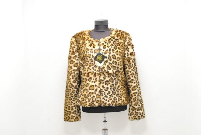 Pompoos haina blana (faux fur) animal prit , pentru  femei marimea M/L - imagine 3