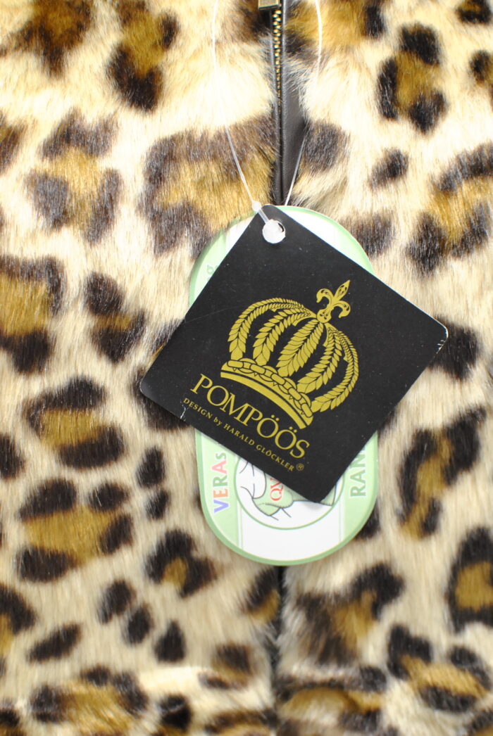 Pompoos haina blana (faux fur) animal prit , pentru  femei marimea M/L - imagine 5