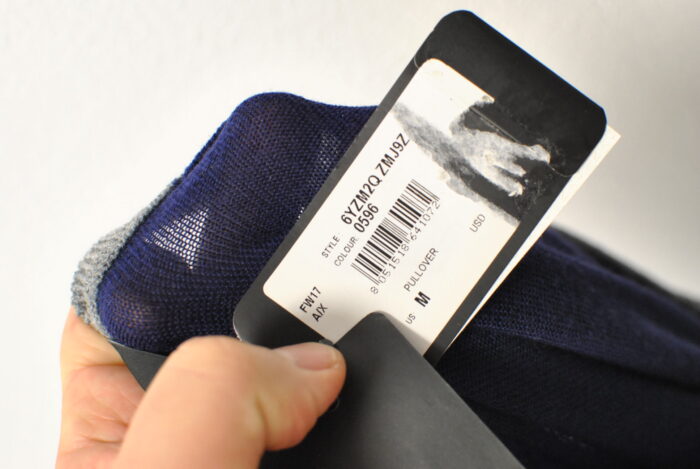 Armani Exchange bluza de lana fina pentru barbati marimea M - imagine 7