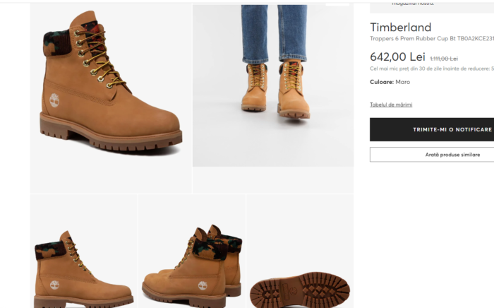 Timberland Trappers ghete de piele impermeabile model unisex - imagine 3