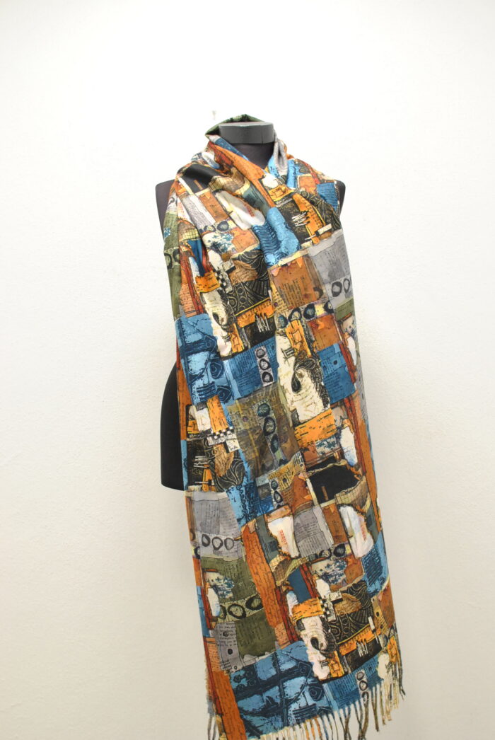 Inusual Pashmina sal cu imprimeu pentru femei - imagine 8