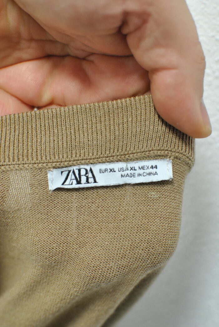 Zara bluza subtire de lana amestec pentru barbati marimea XL - imagine 2