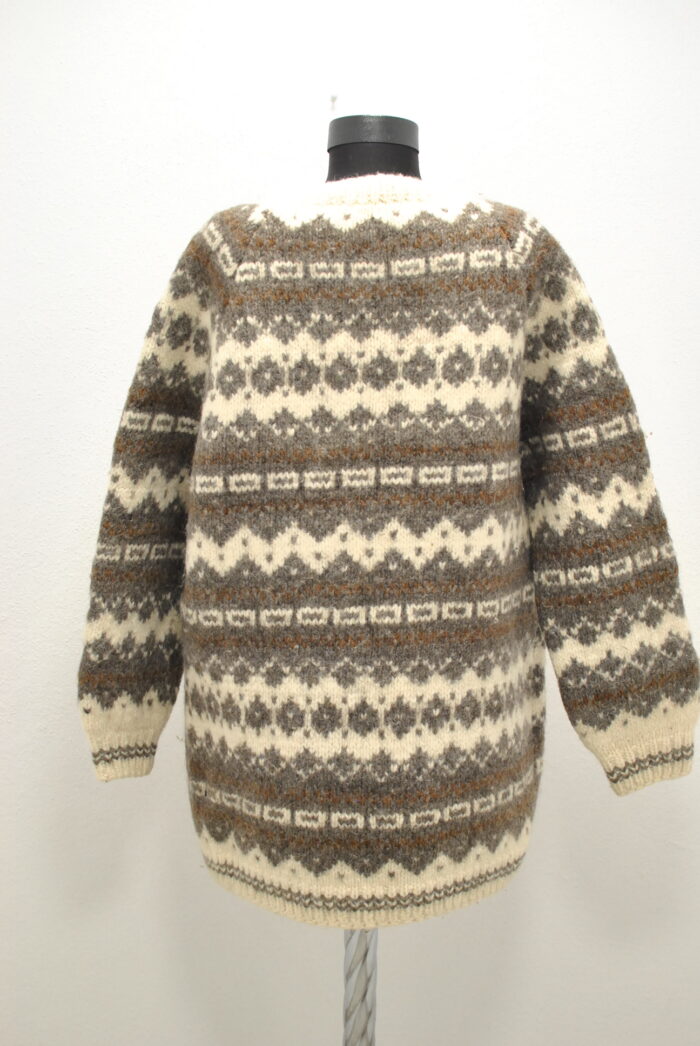 Geaca vintage handmade de lana pentru femei marime L/XL - imagine 5