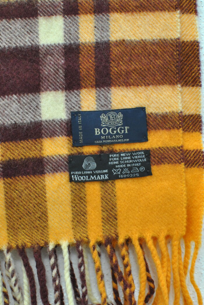 Boggi Milano fular de lana model vintage - imagine 4