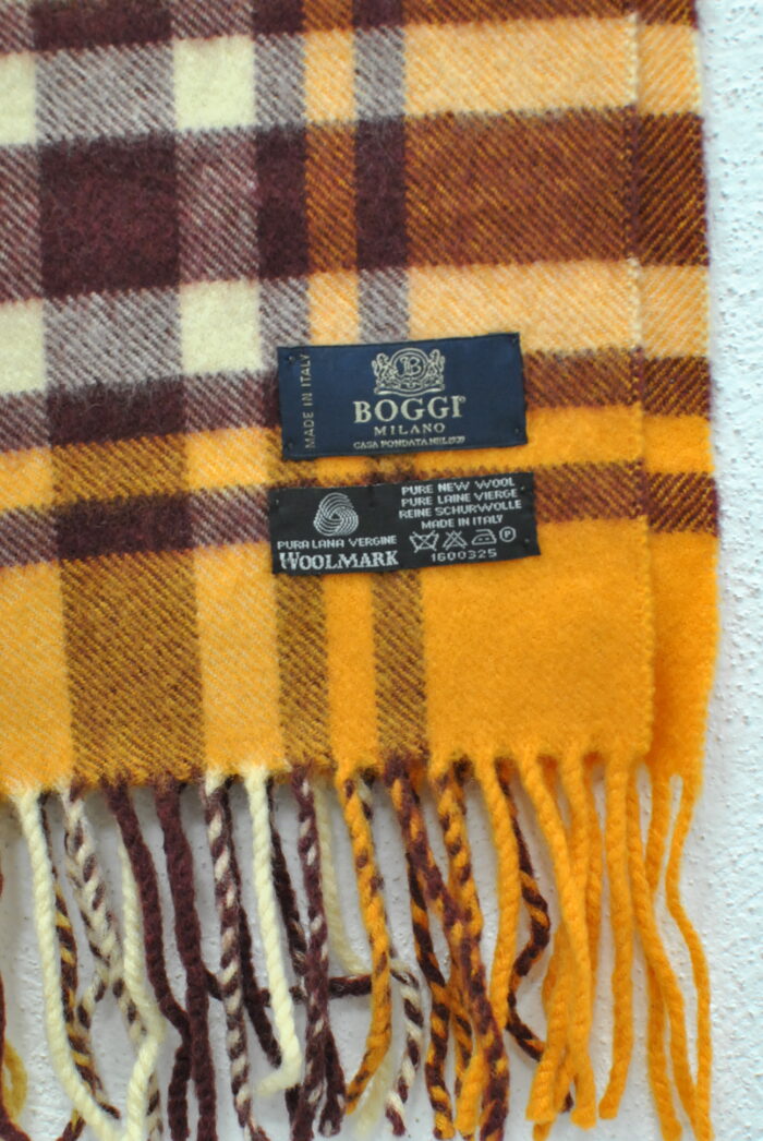 Boggi Milano fular de lana model vintage - imagine 5