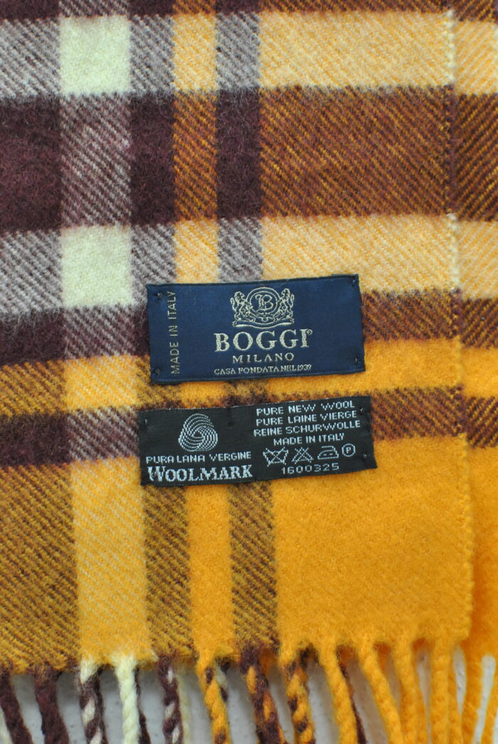 Boggi Milano fular de lana model vintage - imagine 2